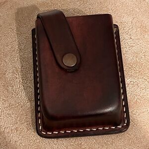Brand New Genuine Leather Exodos Copenhagen Mod Case with Silver Belt Clip